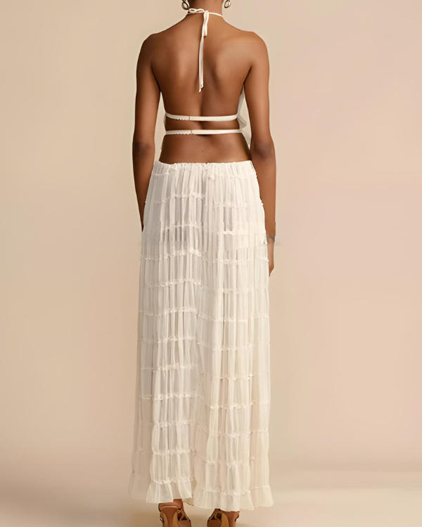 Doris | Zweiteiliges Damen-Set mit Haltertop und Maxirock - Elle Zürich