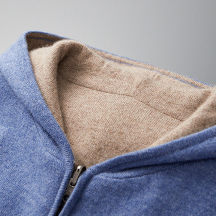Wilfried | Herren Winter Hoodie mit durchgehendem Reißverschluss und warmem Futter - Elle Zürich
