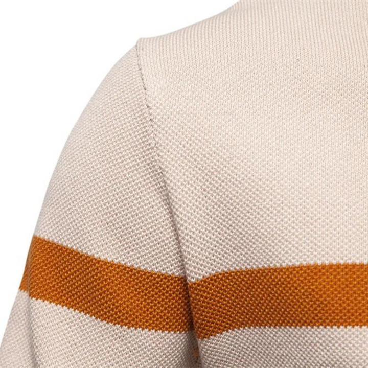 Thomas | Herren Winterpullover mit Reißverschluss und Streifen - Elle Zürich