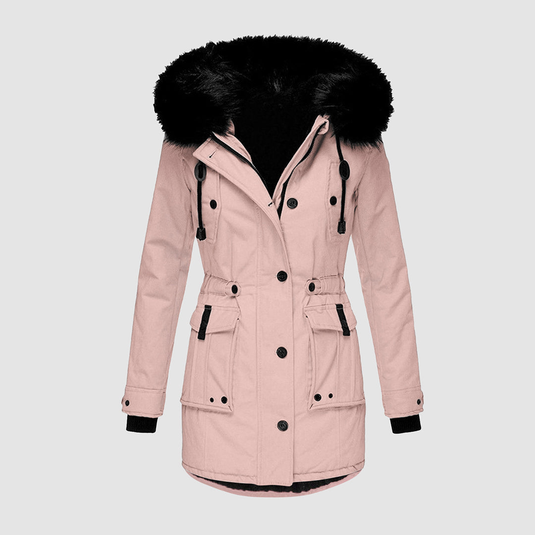 Karin | Damen Winterparka mit Kunstfellkapuze - Elle Zürich