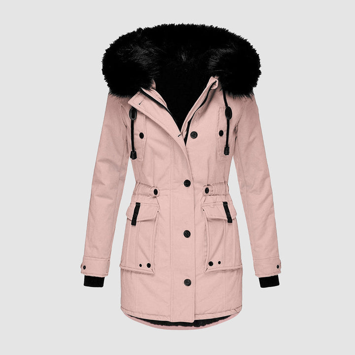 Karin | Damen Winterparka mit Kunstfellkapuze - Elle Zürich