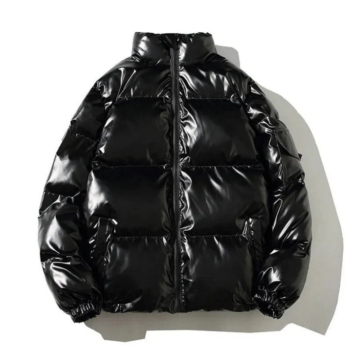 Armin | Herren Glänzende Pufferjacke Warmer Steppmantel