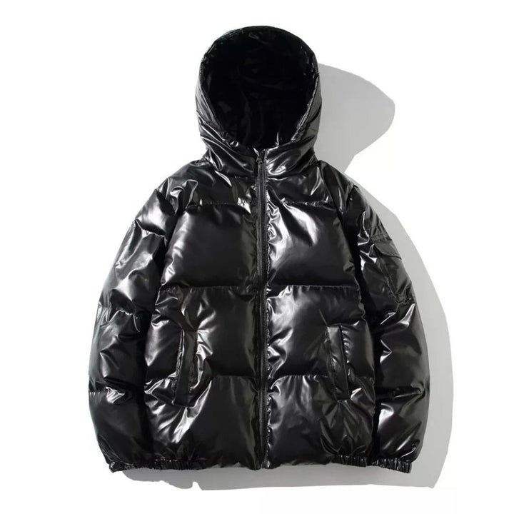 Armin | Herren Glänzende Pufferjacke Warmer Steppmantel