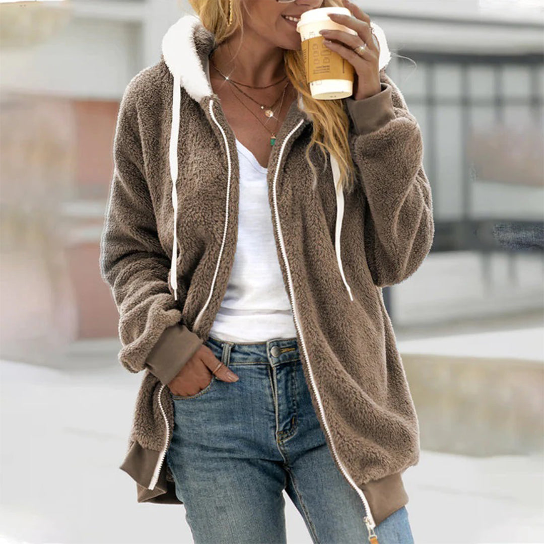 Isabella | Bequemer Cardigan mit Kapuze für Damen - Elle Zürich