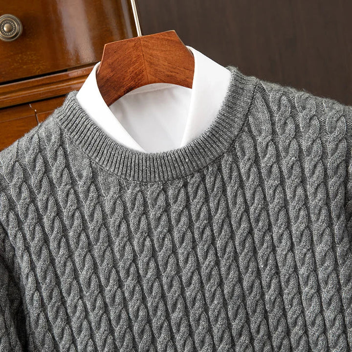 Werner | Herren Freizeit Winterpullover mit gestreiften Ärmeln - Elle Zürich
