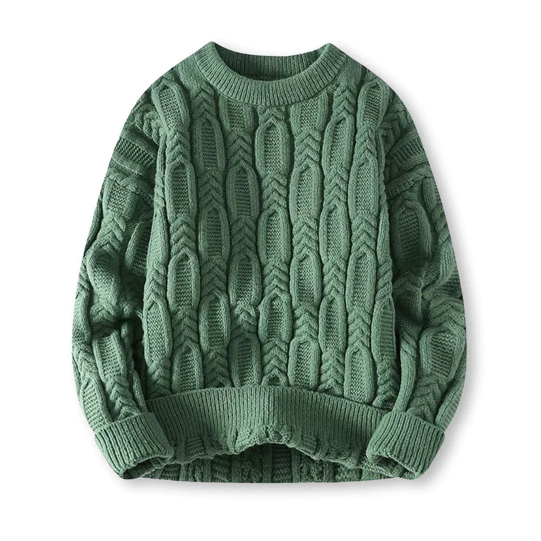 Stefan | Herren Kuscheliger Zopfmuster Pullover für Winterkomfort - Elle Zürich
