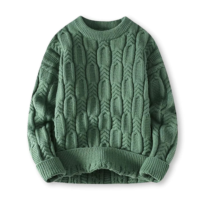 Stefan | Herren Kuscheliger Zopfmuster Pullover für Winterkomfort - Elle Zürich