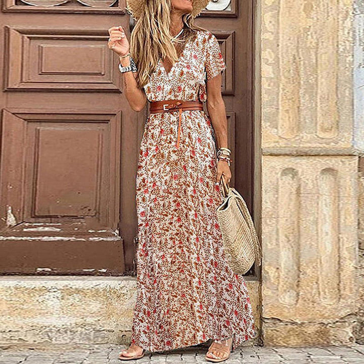 Gabriela | Elegantes Maxikleid mit Hüftschlitz - Elle Zürich