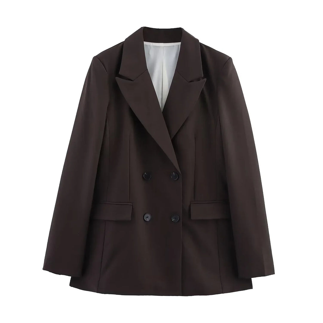 Maria | Schickes Formelles Anzugset mit Tailliertem Langen Blazer für Damen