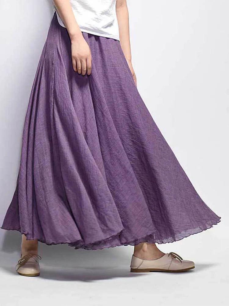 Petra | Luftiger Maxi-Rock mit Hoher Taille - Elle Zürich