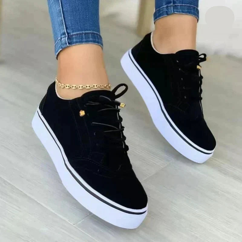 Felicia | Damen Lässige Plateau Sneakers für den Alltag - Elle Zürich