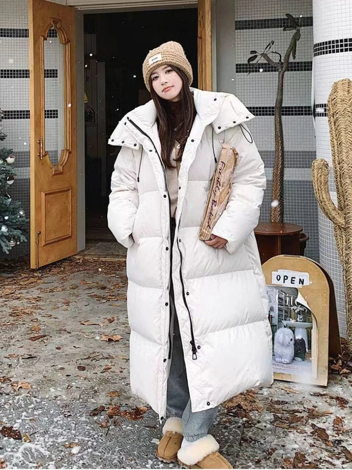 Christa | Damen Winter Steppmantel mit Kapuze - Elle Zürich