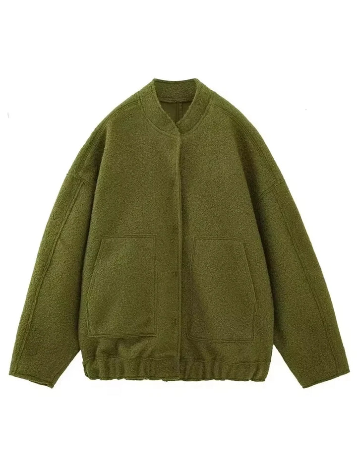 Karin | Damen Winterjacke mit Knöpfen und lockerer Passform - Elle Zürich