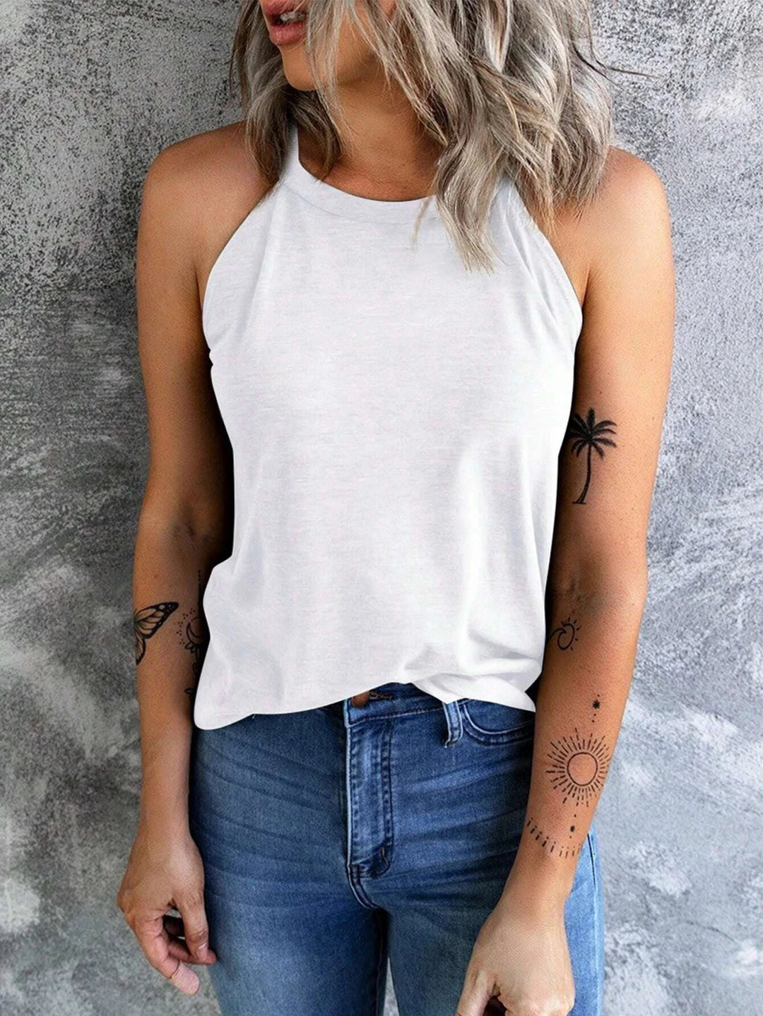 Magdalena | Damen Sommer-Freizeit-Tanktop ohne Ärmel - Elle Zürich
