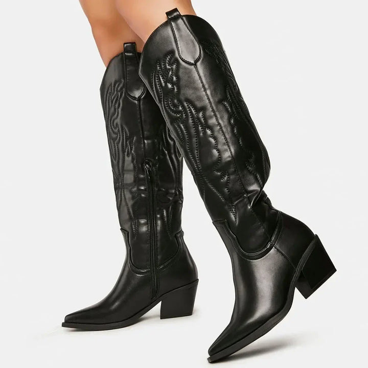 Helga | Damen Western Cowboy Stil Stiefel