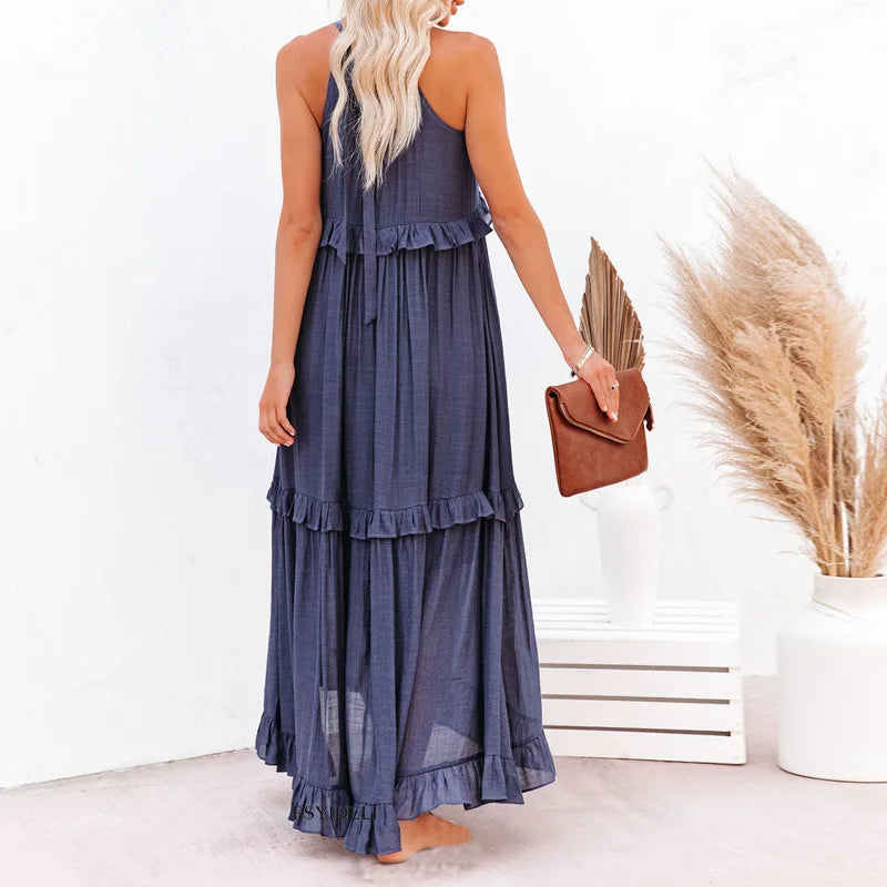 Viola | Elegantes Maxi-Sommerkleid - Elle Zürich