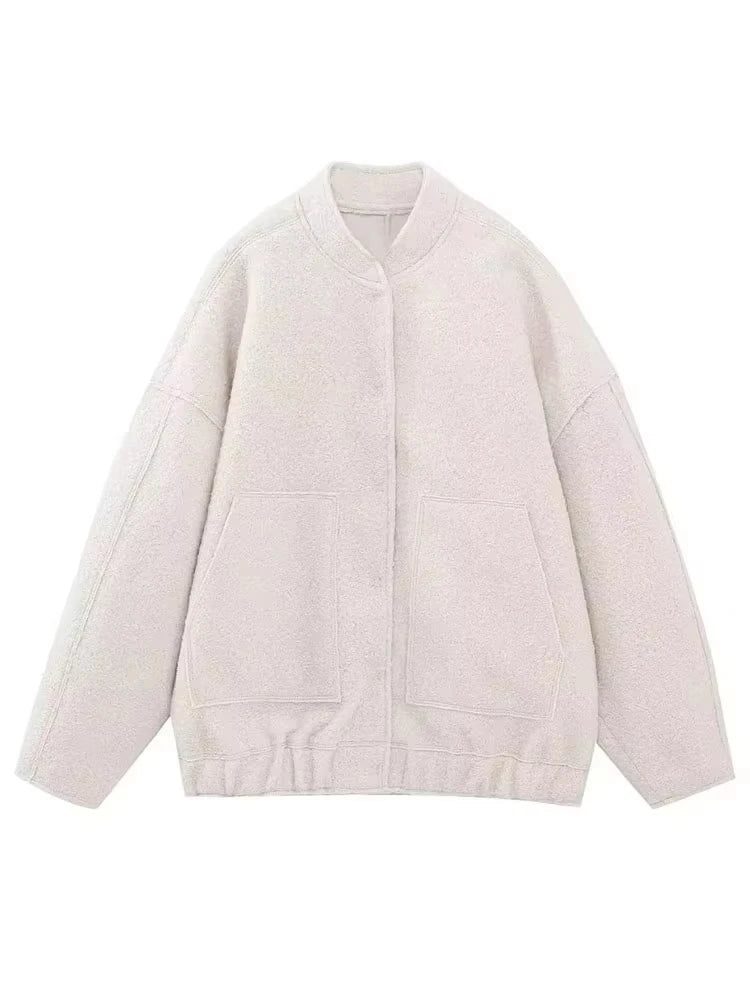 Karin | Damen Winterjacke mit Knöpfen und lockerer Passform - Elle Zürich