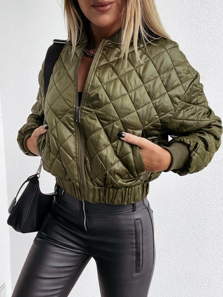 Lara | Damen Winter-Stepp-Bomberjacke - Elle Zürich