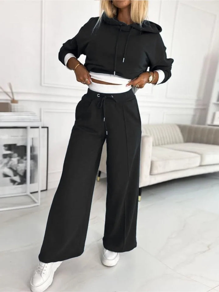 Frieda | Damen Lässiges Zweiteiliges Hoodie Set - Elle Zürich