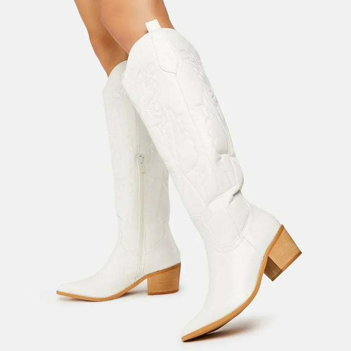 Helga | Damen Western Cowboy Stil Stiefel