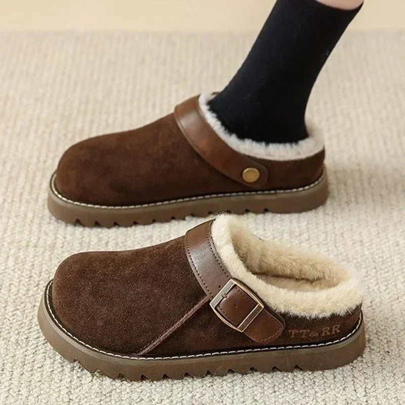 Stefanie | Damen Winter-Stiefel zum Hineinschlüpfen mit Fellfutter - Elle Zürich