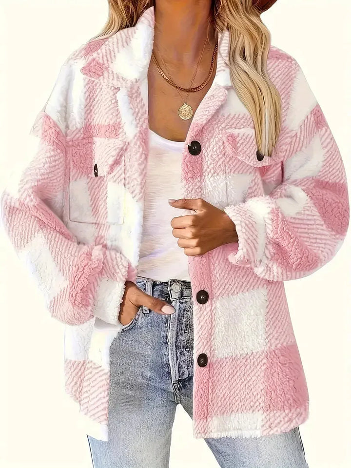Helga | Damen Karierte Freizeit-Winterjacke - Elle Zürich