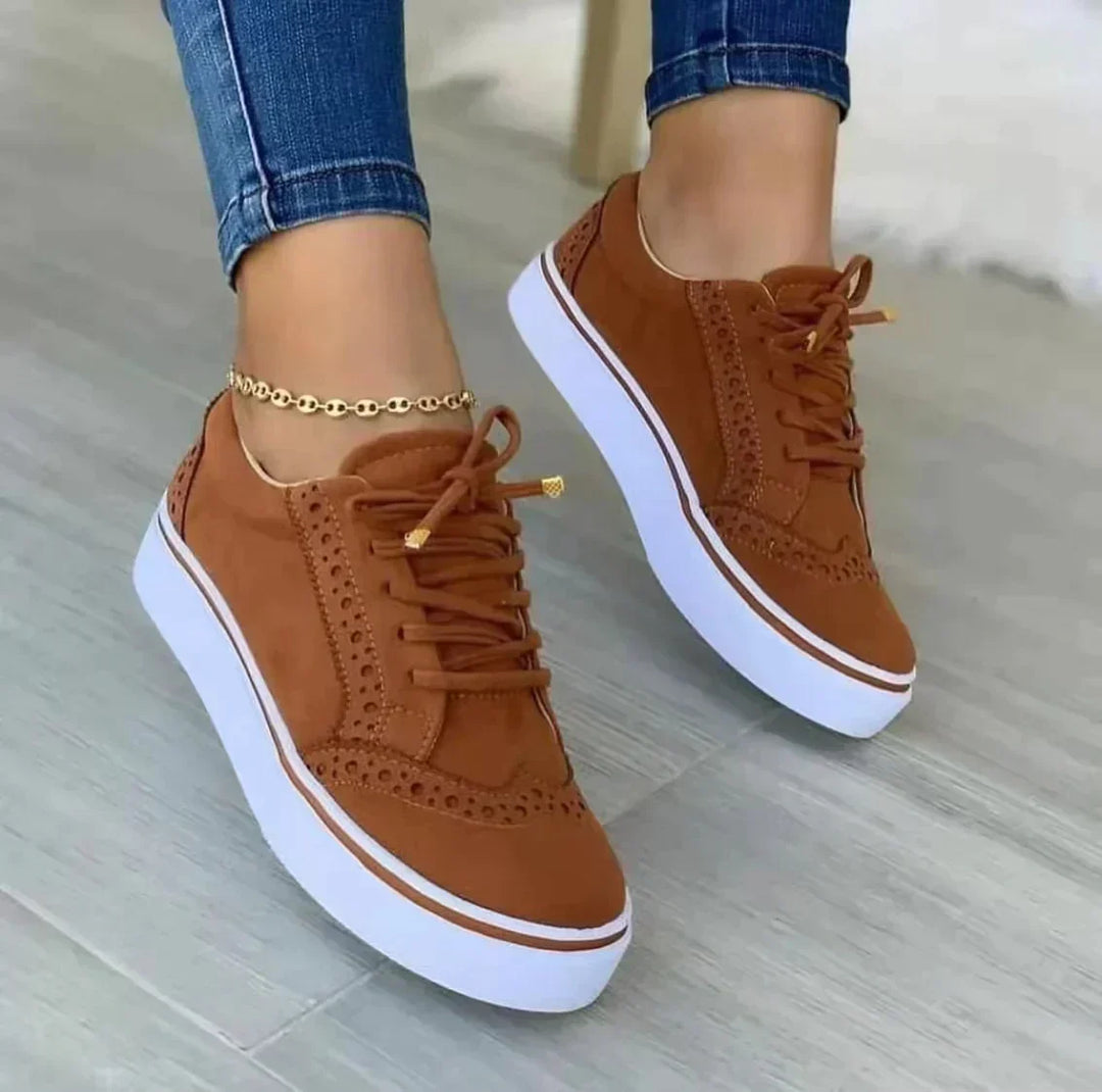 Felicia | Damen Lässige Plateau Sneakers für den Alltag - Elle Zürich