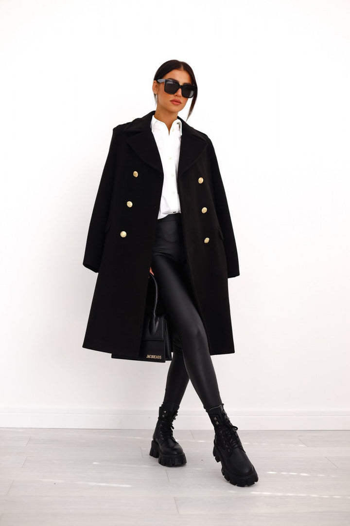 Sandra | Damen Winter Zweireihiger Mantel - Elle Zürich