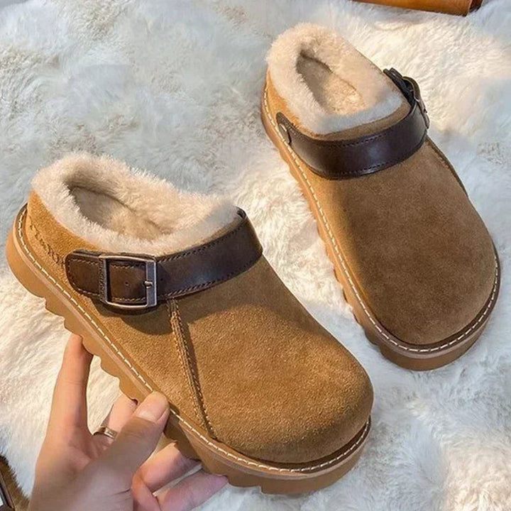 Stefanie | Damen Winter-Stiefel zum Hineinschlüpfen mit Fellfutter - Elle Zürich