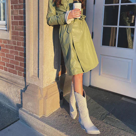 Karin  | Klassische Lederstiefel für Damen - Elle Zürich