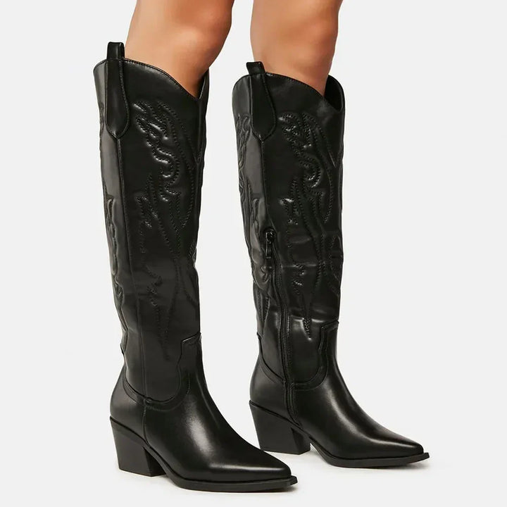 Helga | Damen Western Cowboy Stil Stiefel