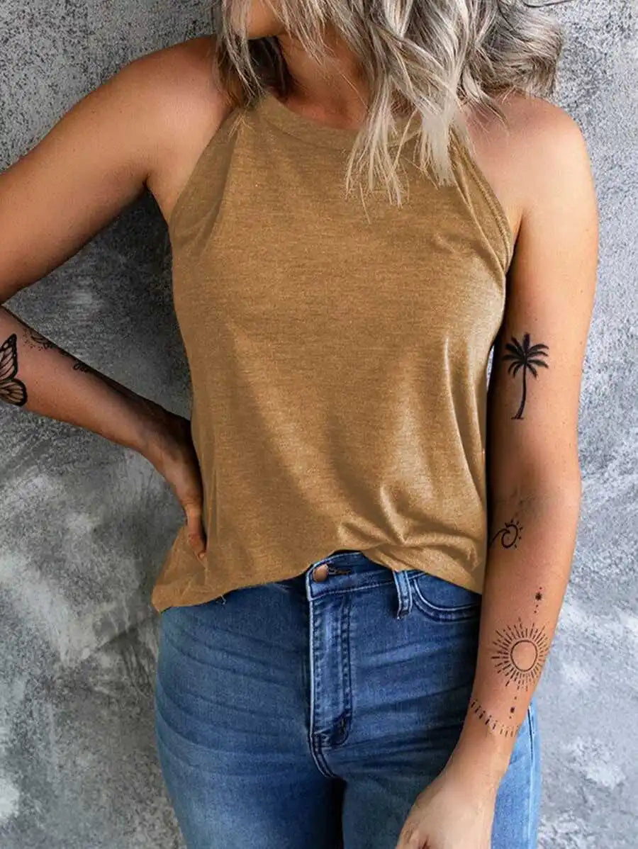 Magdalena | Damen Sommer-Freizeit-Tanktop ohne Ärmel - Elle Zürich