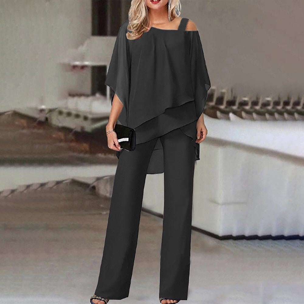 Julia | Elegantes Zweiteiliges Set mit Cold-Shoulder-Top - Elle Zürich