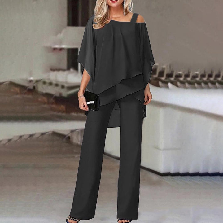 Julia | Elegantes Zweiteiliges Set mit Cold-Shoulder-Top - Elle Zürich