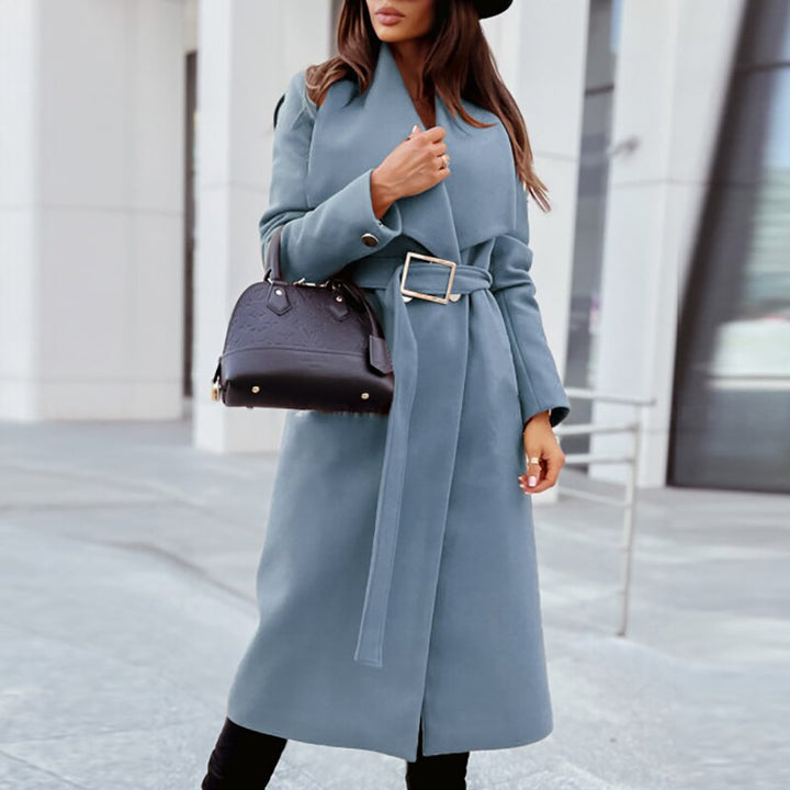 Alena - Elegante Wollen Jas Met Riem Voor Dames - Elle Zürich