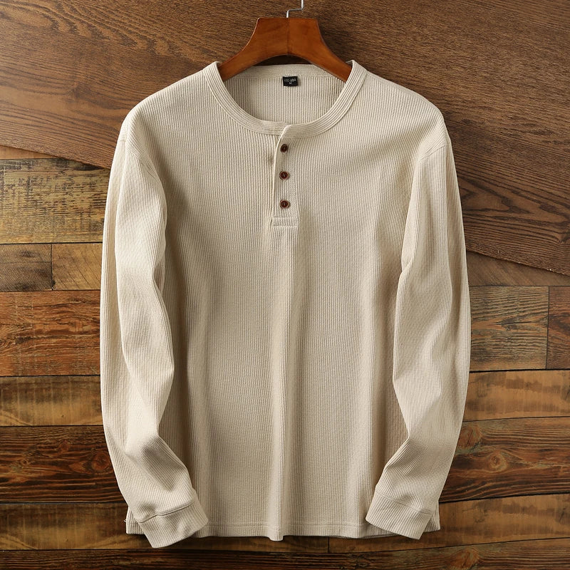 Emil | Herren Freizeit-Henleyshirt mit langen Ärmeln - Elle Zürich