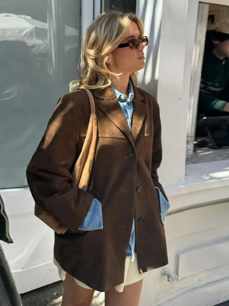 Felicia | Stilvolle Freizeitjacke in Braun - Elle Zürich