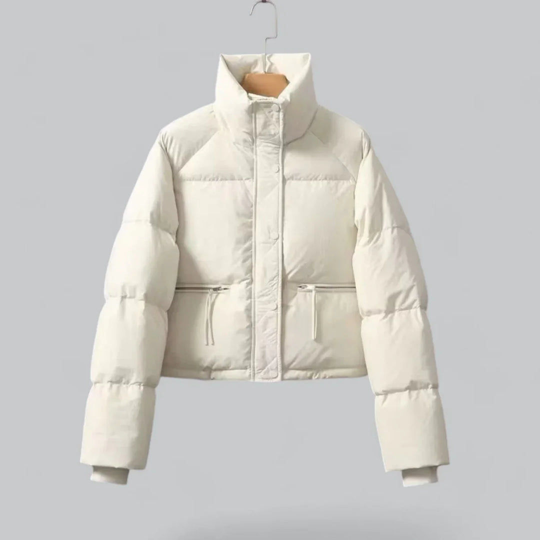 Annika | Damen Kurze Steppjacke mit Reißverschlusstaschen - Elle Zürich