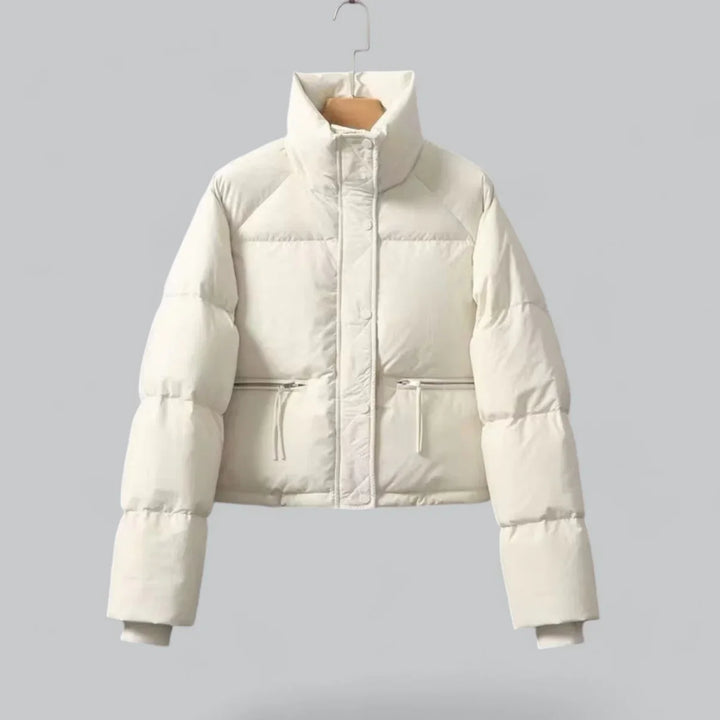 Annika | Damen Kurze Steppjacke mit Reißverschlusstaschen - Elle Zürich