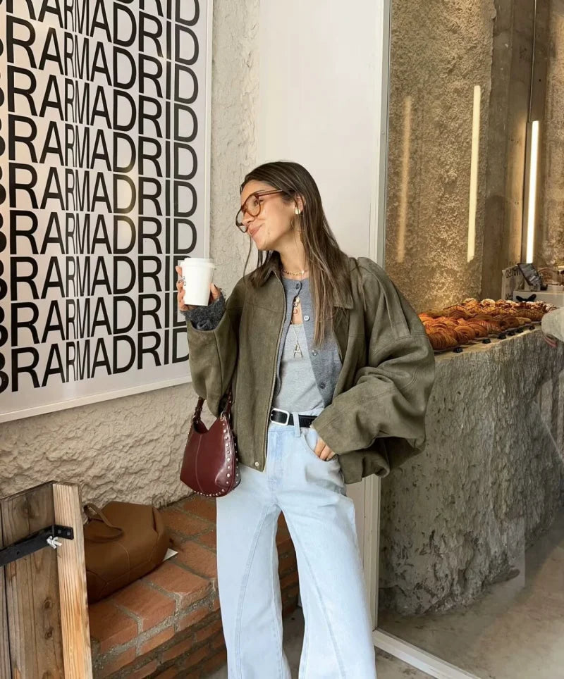 Anna | Frauen Winterjacke mit lockerer Passform und Reißverschluss - Elle Zürich