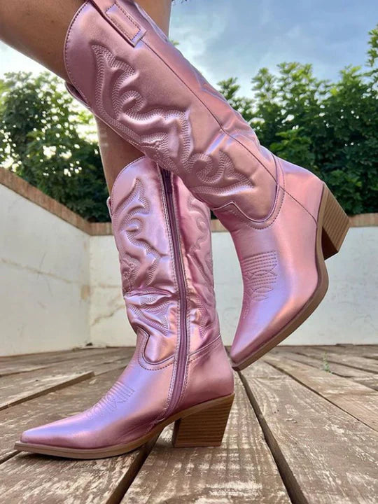 Karin  | Klassische Lederstiefel für Damen - Elle Zürich