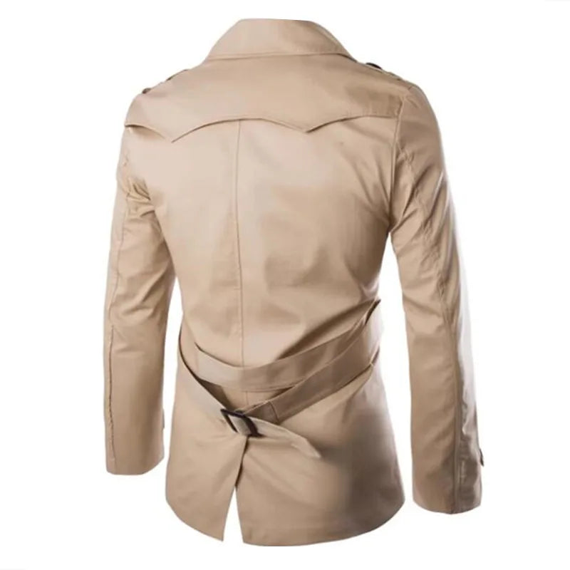 Dominic | Herren Zweireihiger Trenchcoat für den Herbst