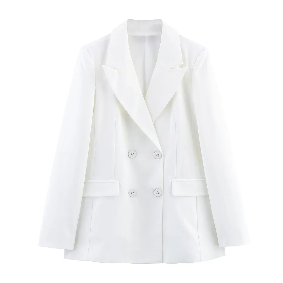 Maria | Schickes Formelles Anzugset mit Tailliertem Langen Blazer für Damen