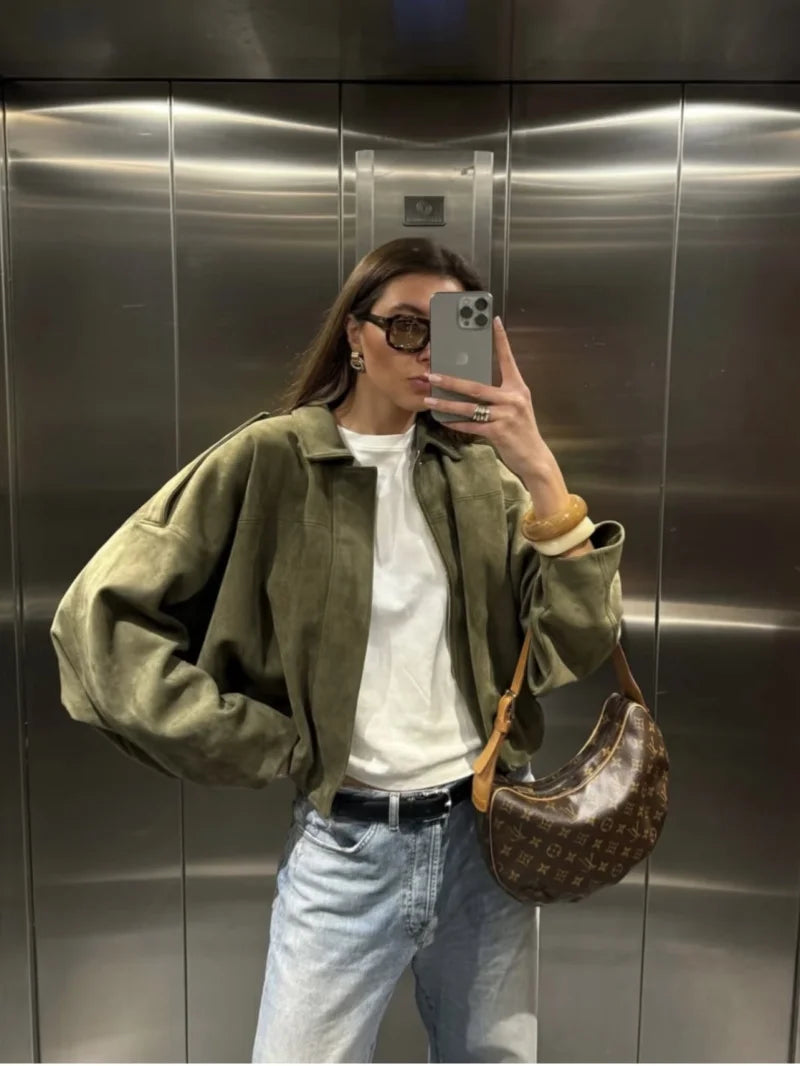 Anna | Frauen Winterjacke mit lockerer Passform und Reißverschluss - Elle Zürich