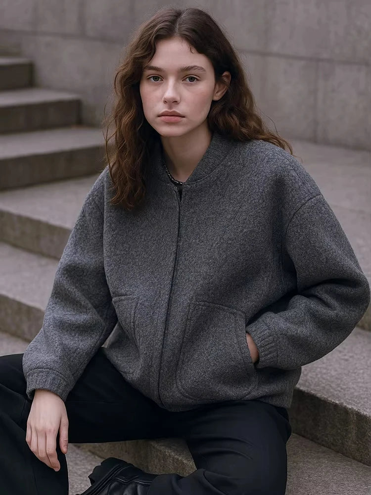 Karin | Damen Winterjacke mit Knöpfen und lockerer Passform - Elle Zürich