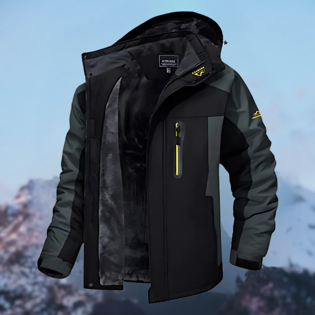 Udo | Men’s Winter Hiking Jacket with Adjustable Hood - Elle Zürich