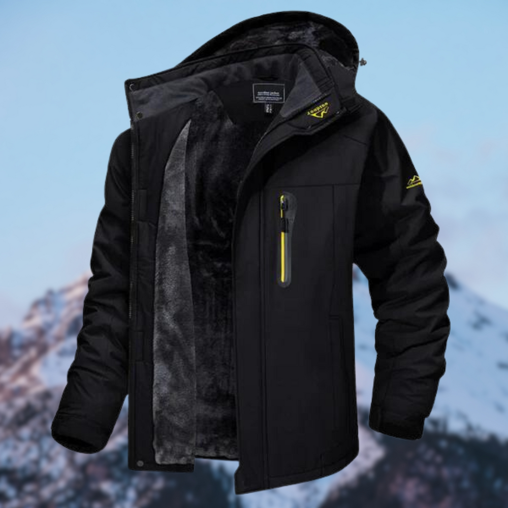 Udo | Men’s Winter Hiking Jacket with Adjustable Hood - Elle Zürich