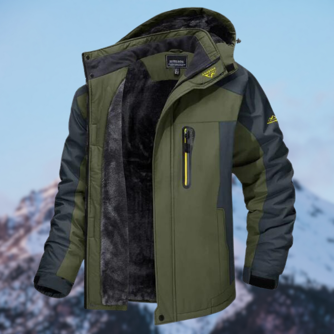 Udo | Men’s Winter Hiking Jacket with Adjustable Hood - Elle Zürich