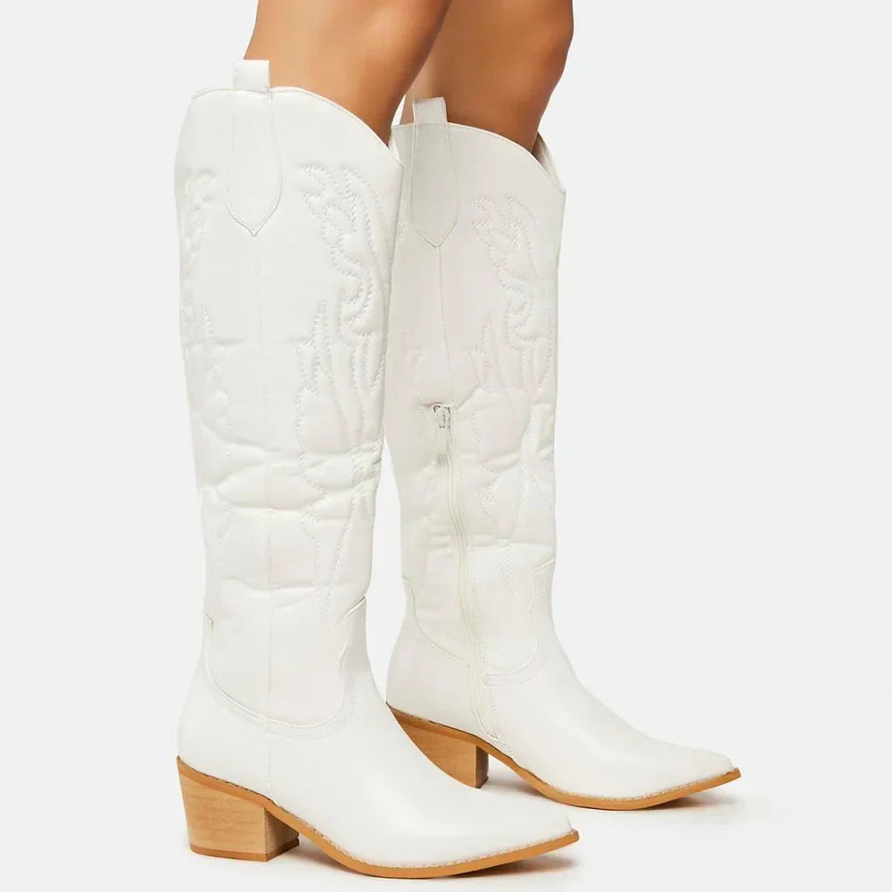 Helga | Damen Western Cowboy Stil Stiefel