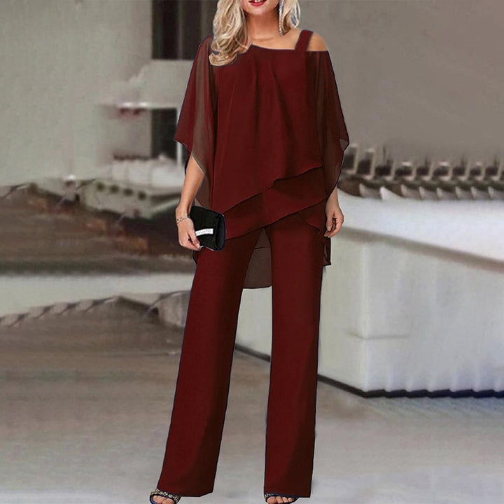 Julia | Elegantes Zweiteiliges Set mit Cold-Shoulder-Top - Elle Zürich